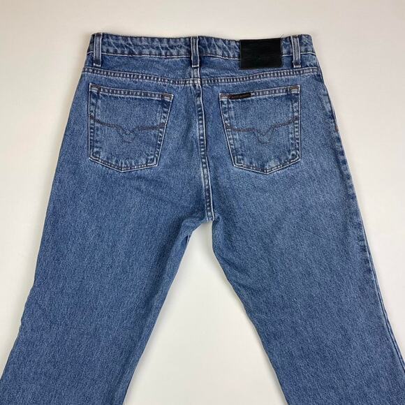 Vintage Harley Davidson Motorcycle Biker Denim Blue Women’s Jeans Size 10 - Picture 2 of 7